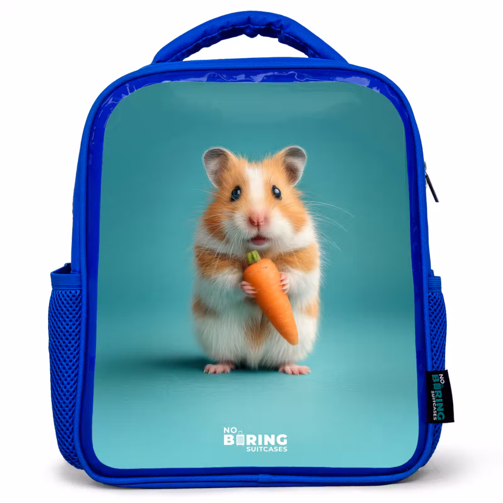Kinderrucksack - Blau - Hamster - Karotte - Tier — 1