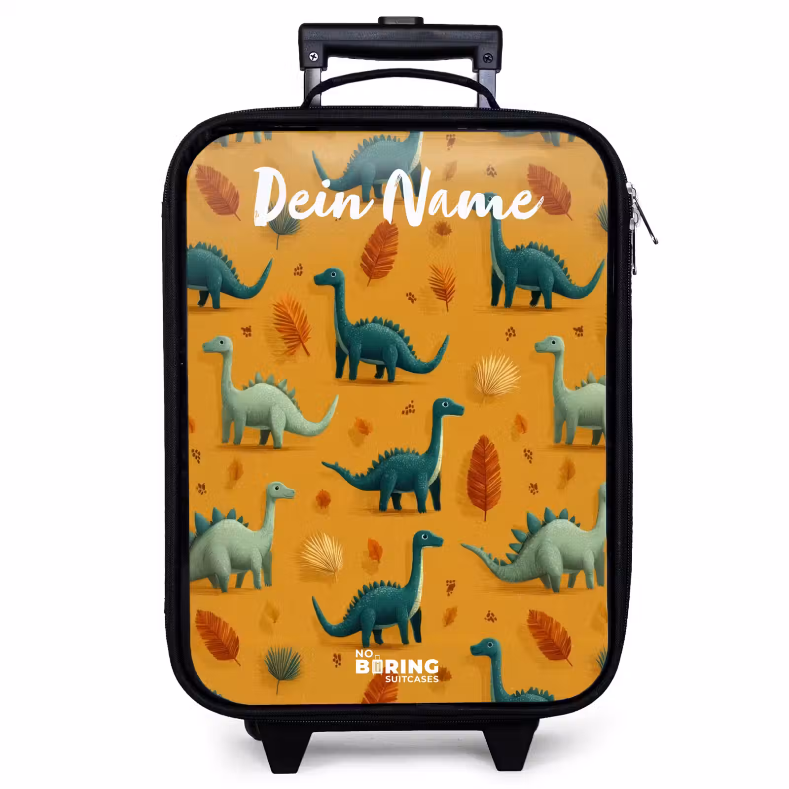 Kinderkoffer mit Name - Dino - Tiere - Muster — 1