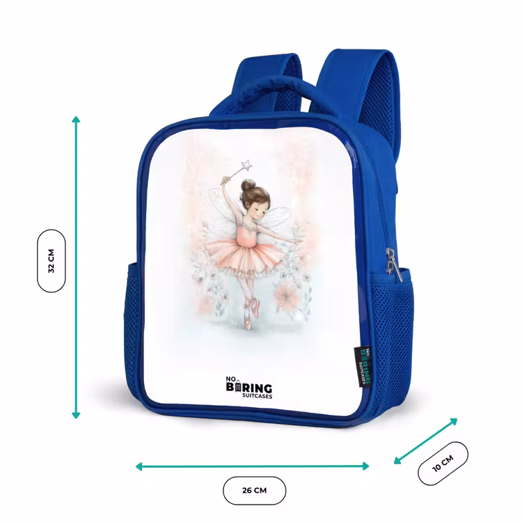 Kinderrucksack - Blau - Ballerina - Elfe - Fee — 6