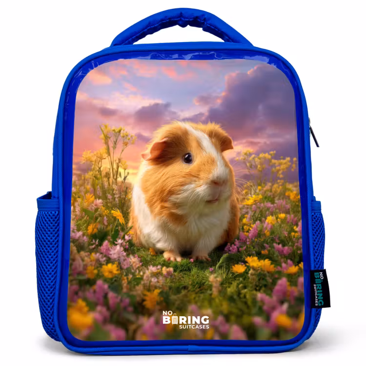 Kinderrucksack - Blau - Meerschweinchen - Natur - Tier — 1
