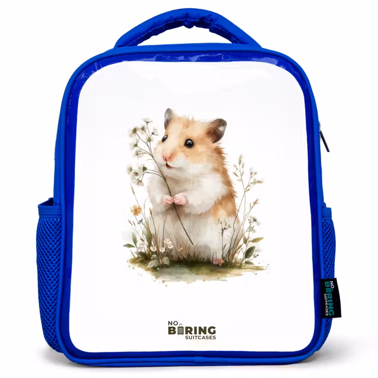 Kinderrucksack - Blau - Tier - Natur - Hamster — 1