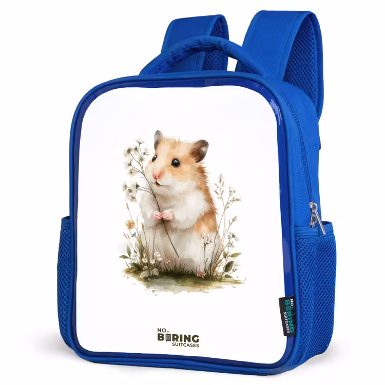 Kinderrucksack - Blau - Tier - Natur - Hamster — 7