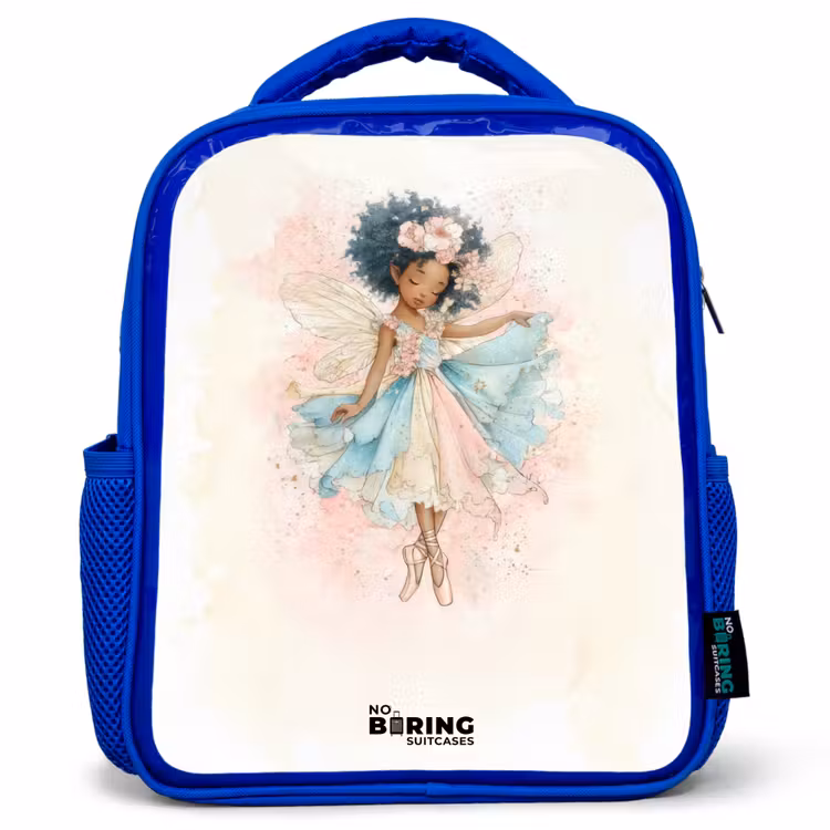 Kinderrucksack - Blau - Elf - Ballett - Farbenfroh — 1