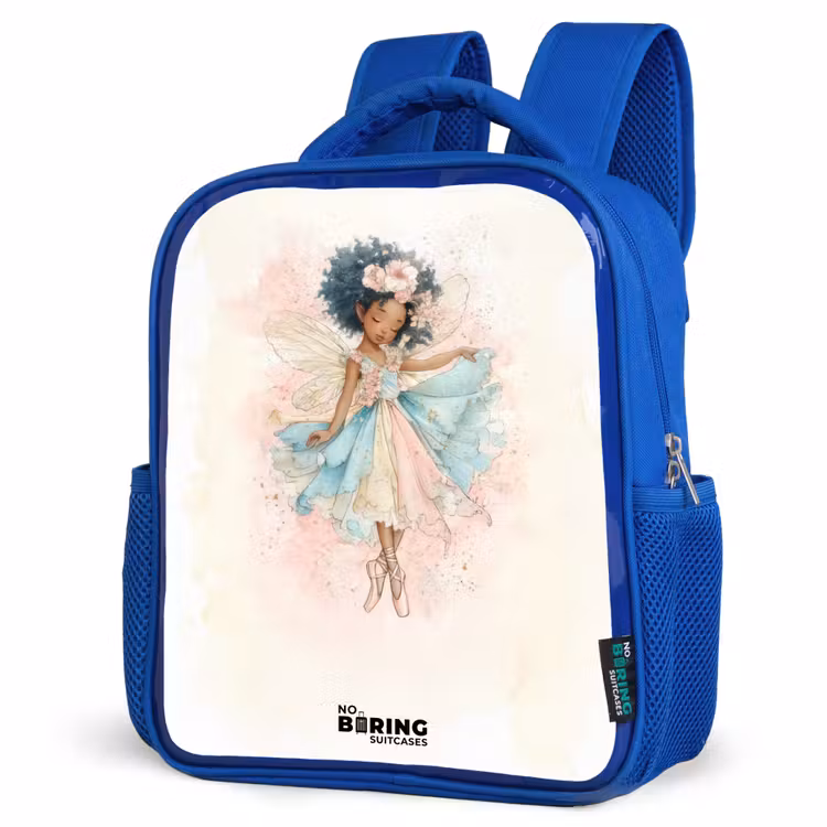 Kinderrucksack - Blau - Elf - Ballett - Farbenfroh — 7