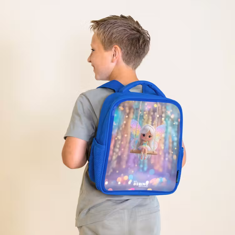 Kinderrucksack - Blau - Fee - Elf - Regenbogen — 2