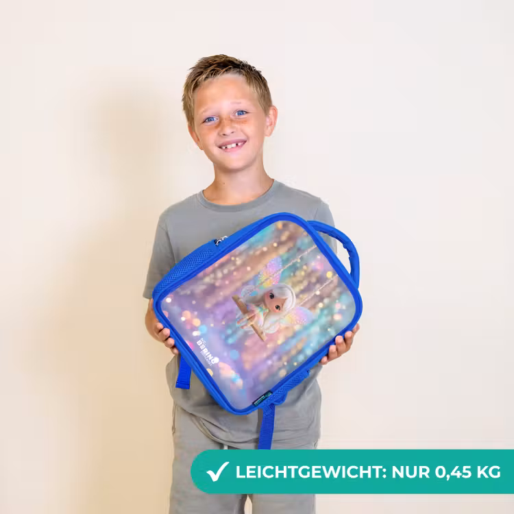 Kinderrucksack - Blau - Fee - Elf - Regenbogen — 4