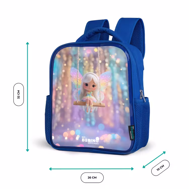 Kinderrucksack - Blau - Fee - Elf - Regenbogen — 6