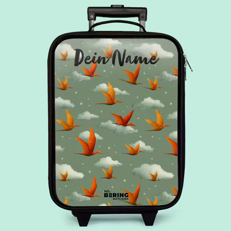 Kinderkoffer mit Name - Muster - Dino - Flugsaurier — 3