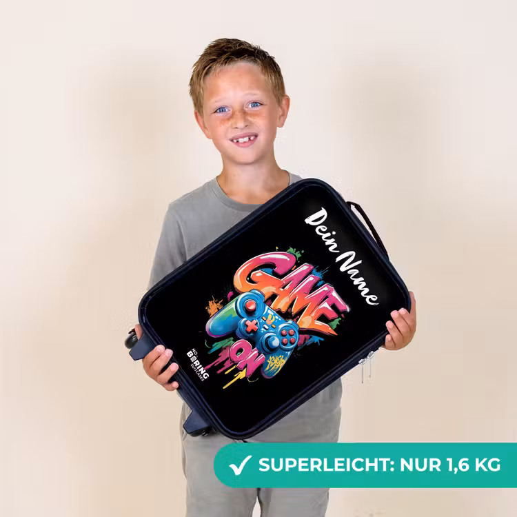 Kinderkoffer mit Name - Controller - Spiel - Graffiti - Text — 2