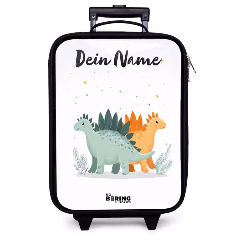Kinderkoffer mit Name - Dinos - Tiere - Sterne — 1