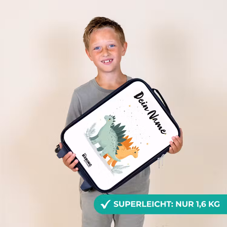 Kinderkoffer mit Name - Dinos - Tiere - Sterne — 2