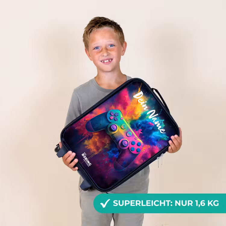 Kinderkoffer mit Name - Spiel - Controller - Bunt - Explosion — 2