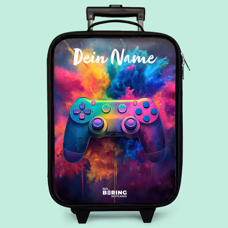 Kinderkoffer mit Name - Spiel - Controller - Bunt - Explosion — 3