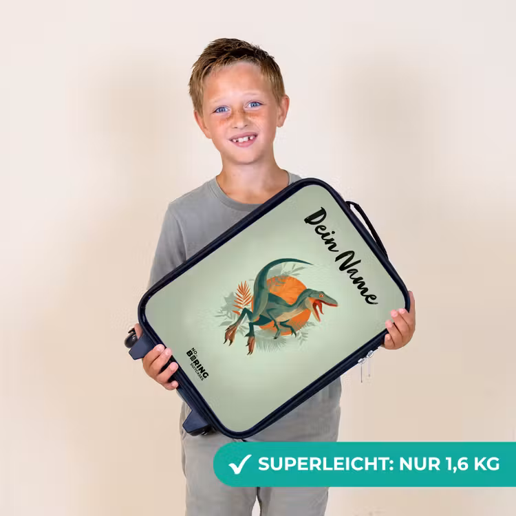 Kinderkoffer mit Name - Tier - Dino - Natur — 2