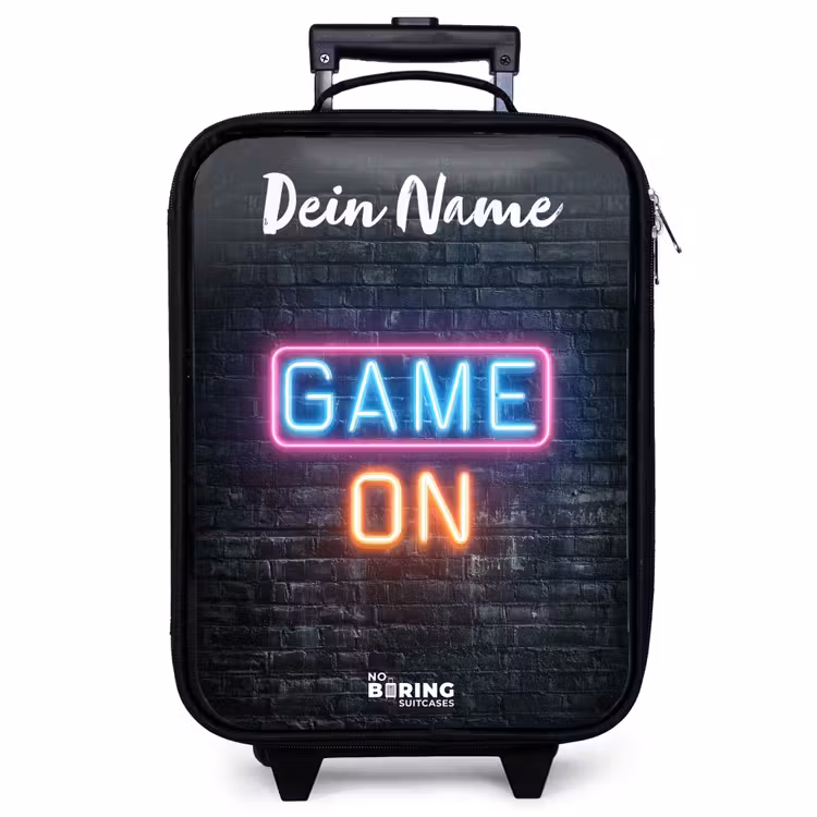Kinderkoffer mit Name - Spiel - Neon - Wand — 1