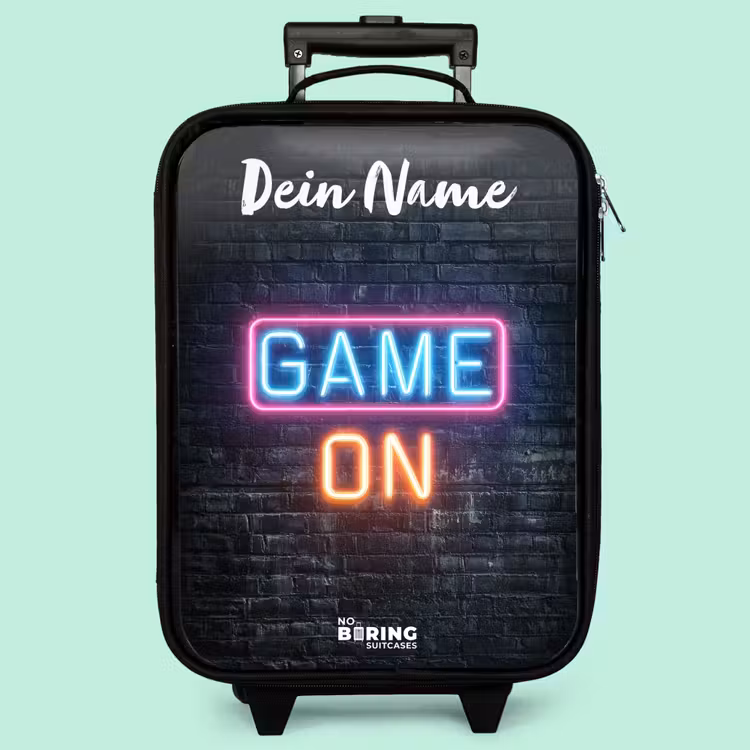 Kinderkoffer mit Name - Spiel - Neon - Wand — 3