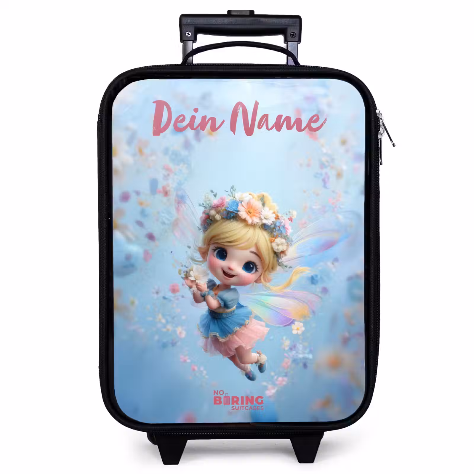 Kinderkoffer mit Name - Schmetterling Fee in Flower Air — 1
