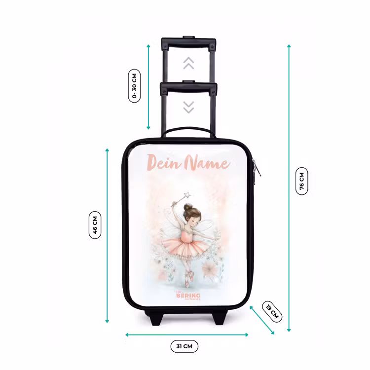Kinderkoffer mit Name - Ballerina - Elfe - Fee — 7