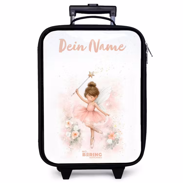 Kinderkoffer mit Name - Ballerina Fee in Rosa — 1
