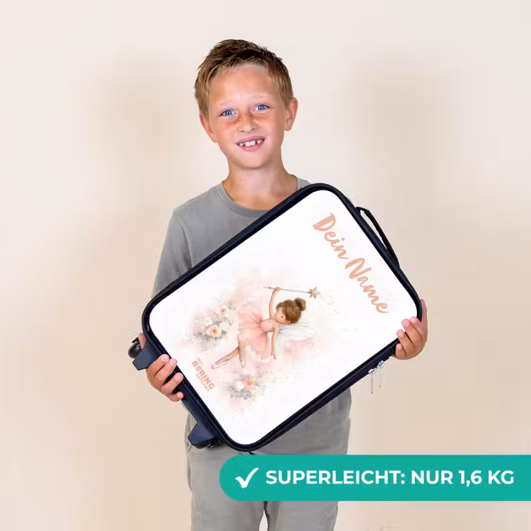Kinderkoffer mit Name - Ballerina Fee in Rosa — 2