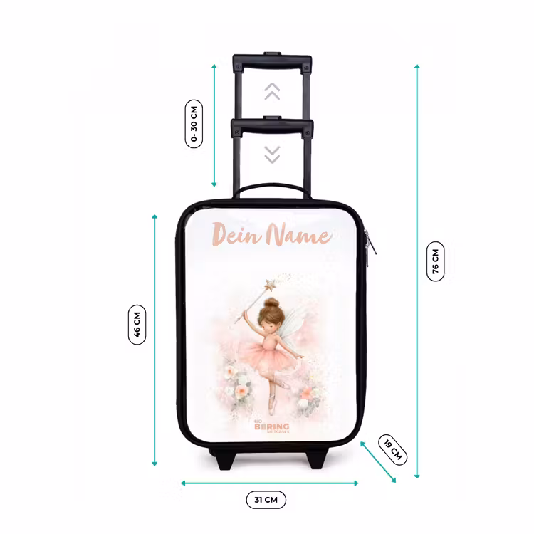 Kinderkoffer mit Name - Ballerina Fee in Rosa — 7