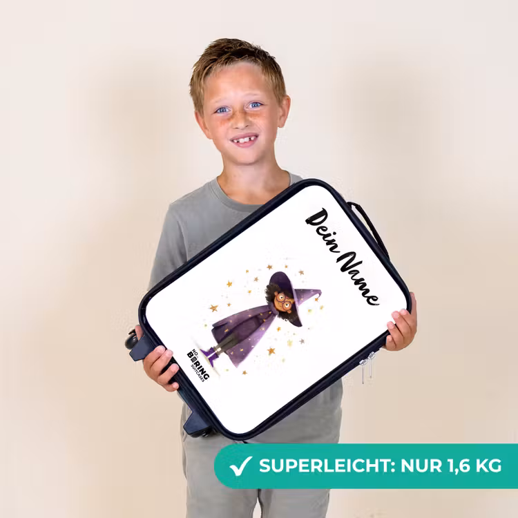Kinderkoffer mit Name - Der violette Umhang des Zauberers — 2