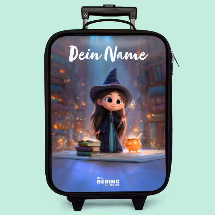 Kinderkoffer mit Name - Kleine Zauberin in der Bibliothek — 3