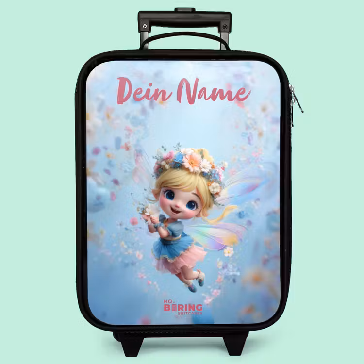 Kinderkoffer mit Name - Schmetterling Fee in Flower Air — 3