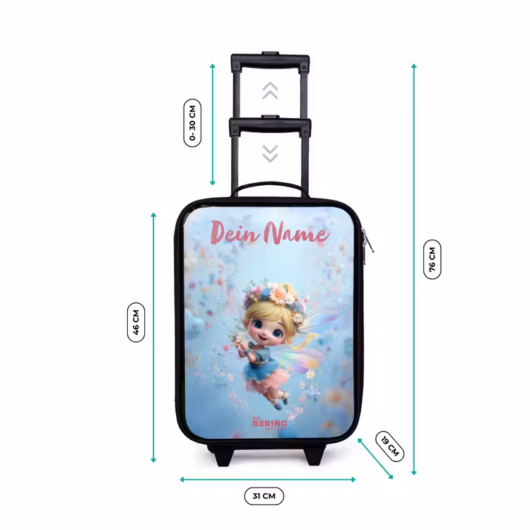 Kinderkoffer mit Name - Schmetterling Fee in Flower Air — 7
