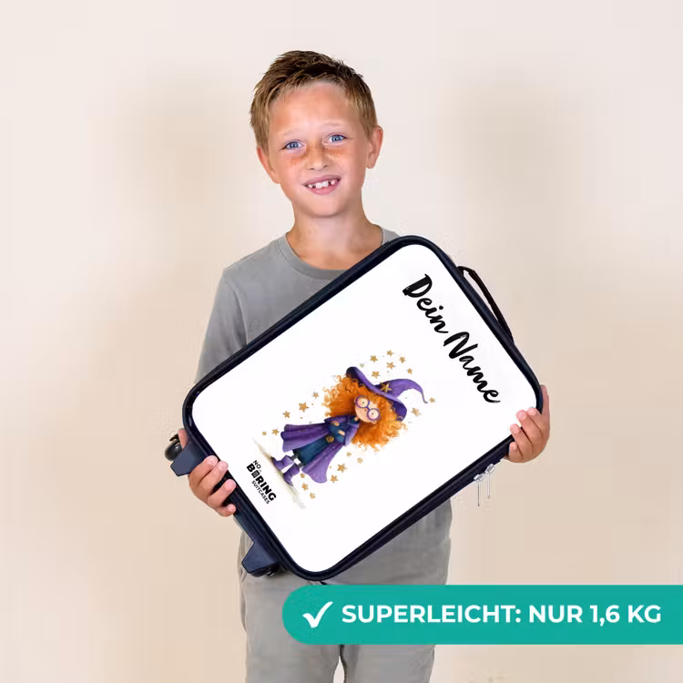 Kinderkoffer mit Name - Sternenzauber mit Locken — 2
