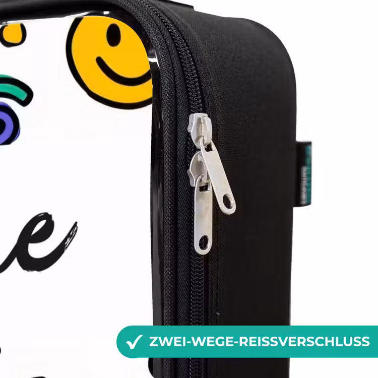 Kinderkoffer mit Name - Smiley - Herz - Stern — 6