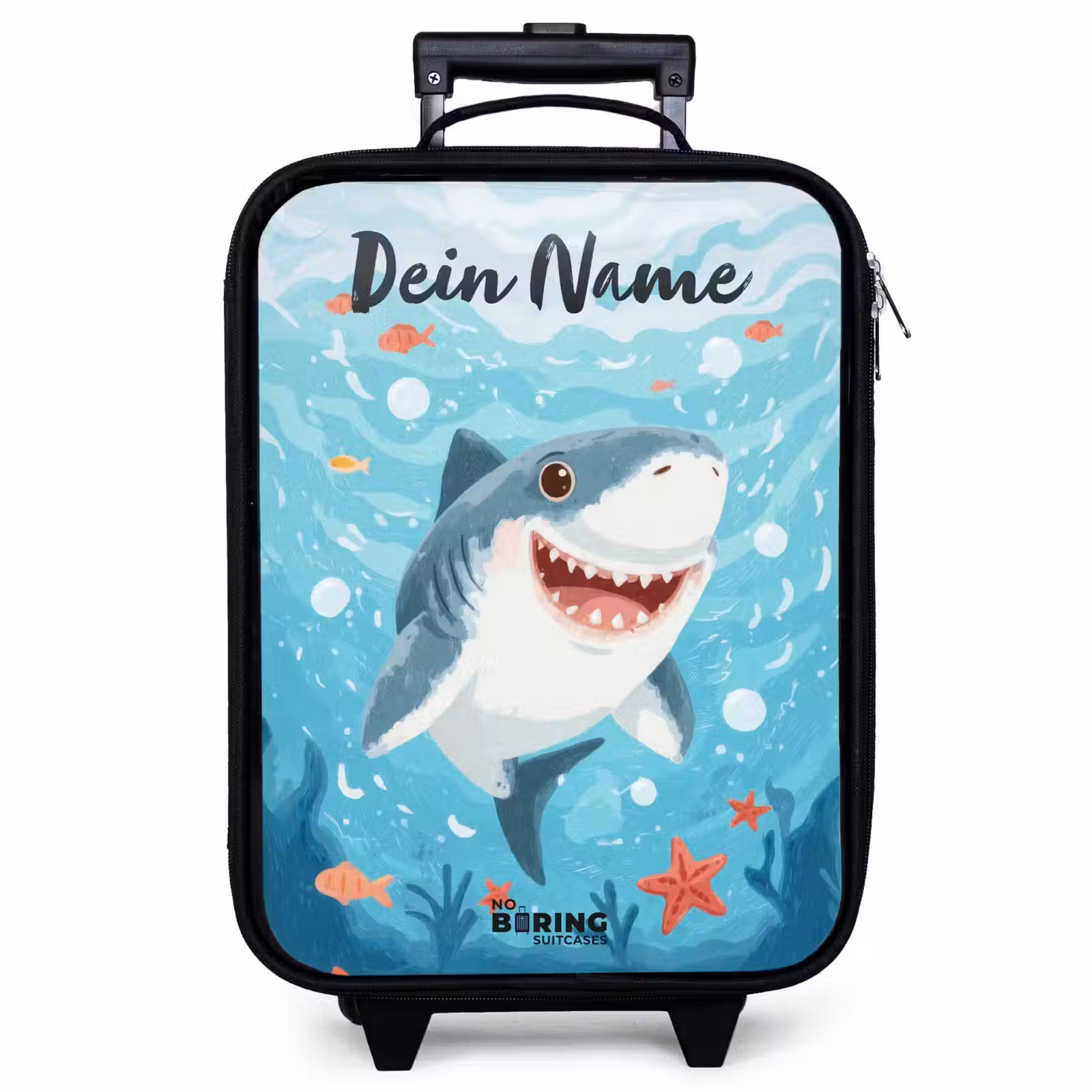 Kinderkoffer mit Name - Hai - Wasser - Meer — 1