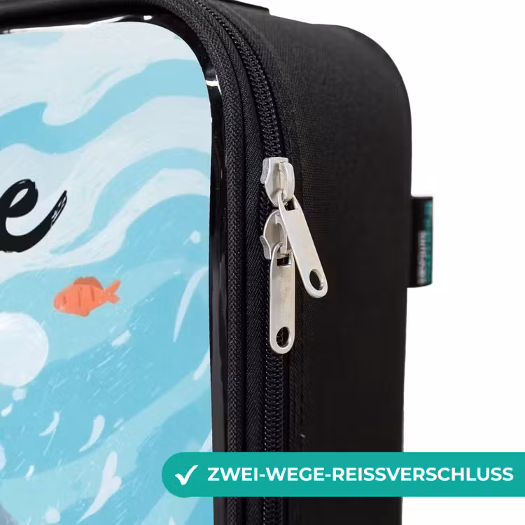 Kinderkoffer mit Name - Hai - Wasser - Meer — 6