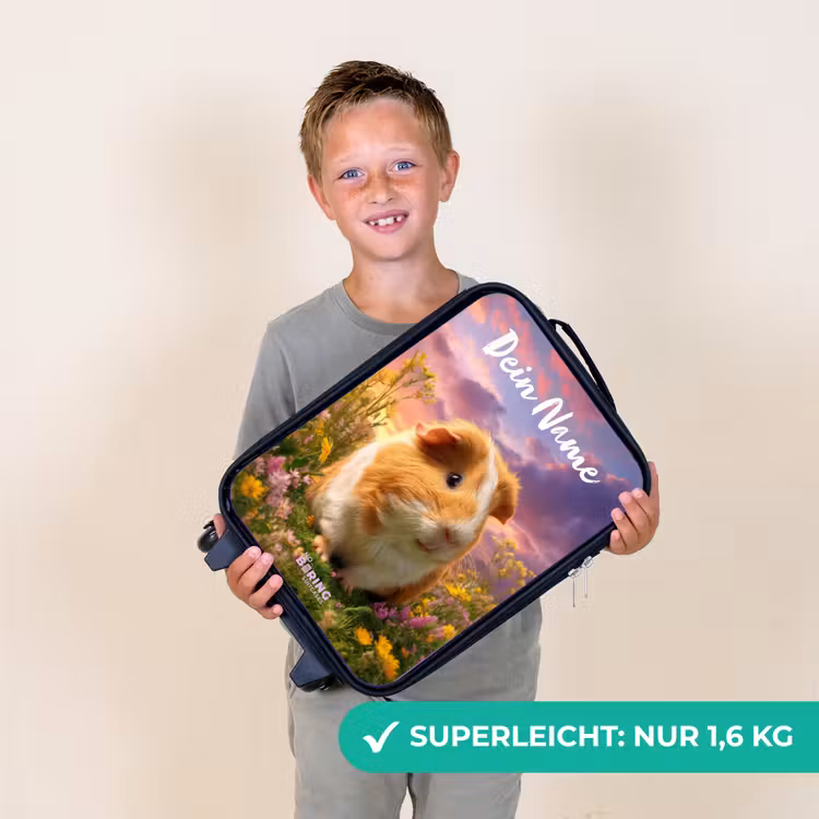 Kinderkoffer mit Name - Meerschweinchen - Natur - Tier — 2