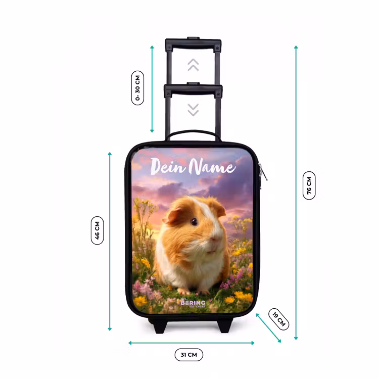 Kinderkoffer mit Name - Meerschweinchen - Natur - Tier — 7