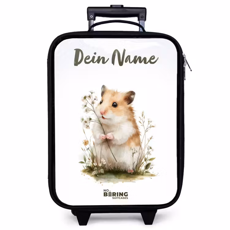 Kinderkoffer mit Name - Tier - Natur - Hamster — 1