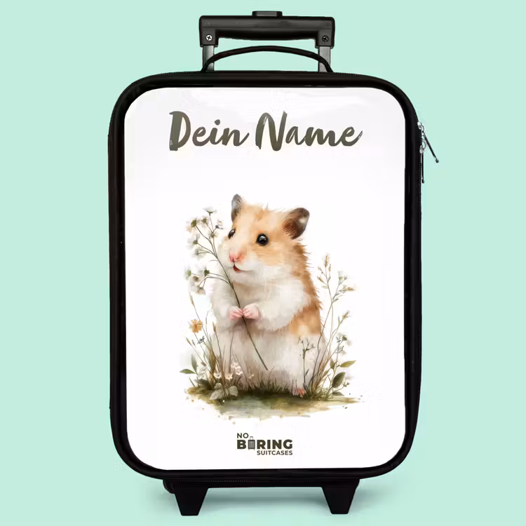 Kinderkoffer mit Name - Tier - Natur - Hamster — 3