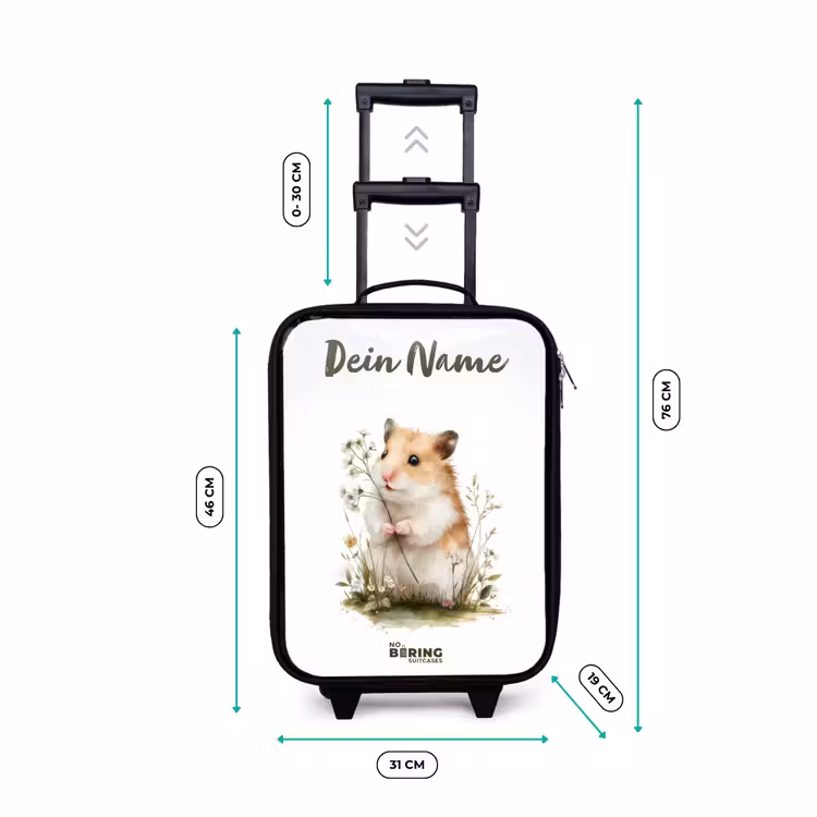 Kinderkoffer mit Name - Tier - Natur - Hamster — 7