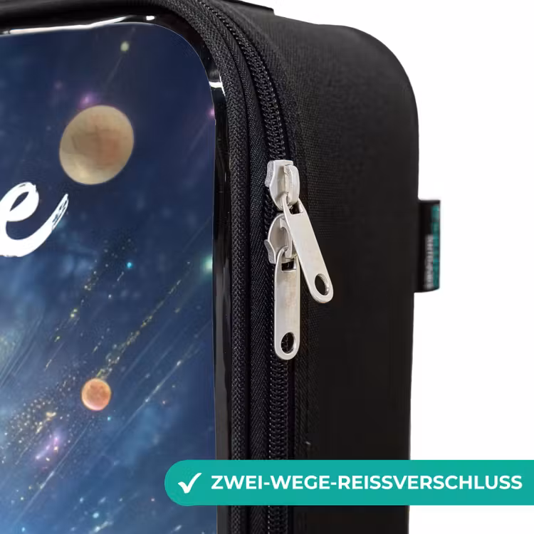Kinderkoffer mit Name - Fröhliche außerirdische Freunde — 6