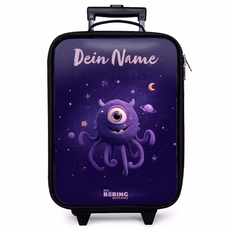 Kinderkoffer mit Name - Kosmisches Tentakelmonster — 1