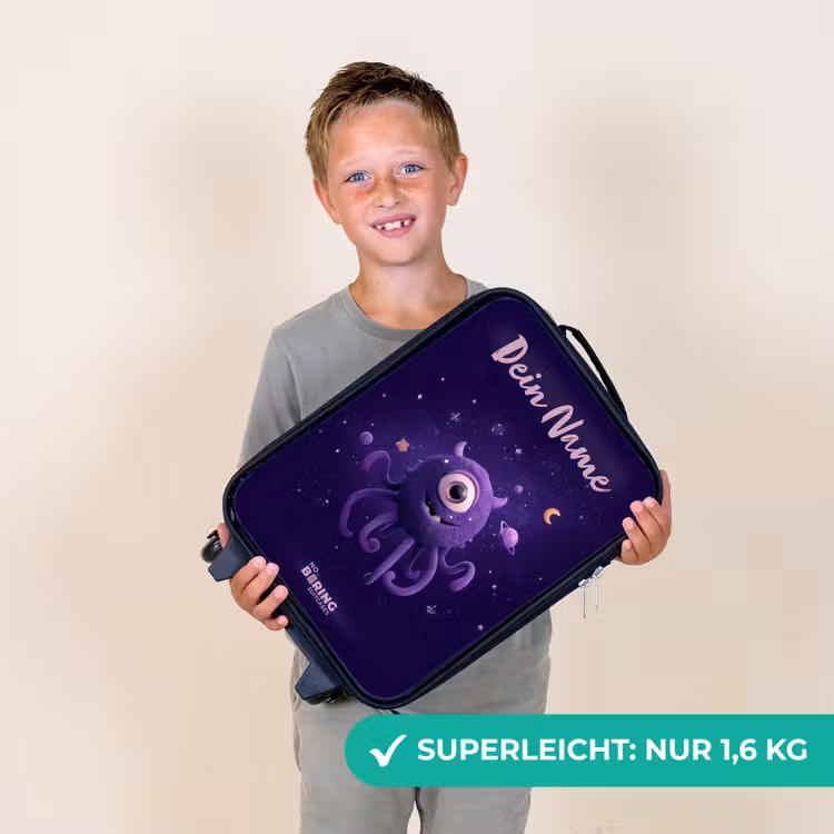 Kinderkoffer mit Name - Kosmisches Tentakelmonster — 2