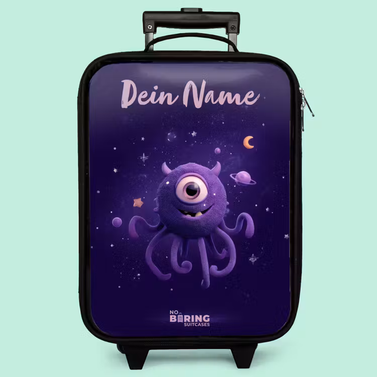 Kinderkoffer mit Name - Kosmisches Tentakelmonster — 3