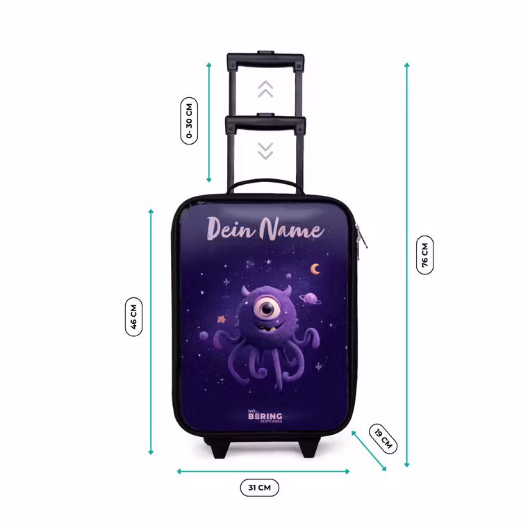 Kinderkoffer mit Name - Kosmisches Tentakelmonster — 7