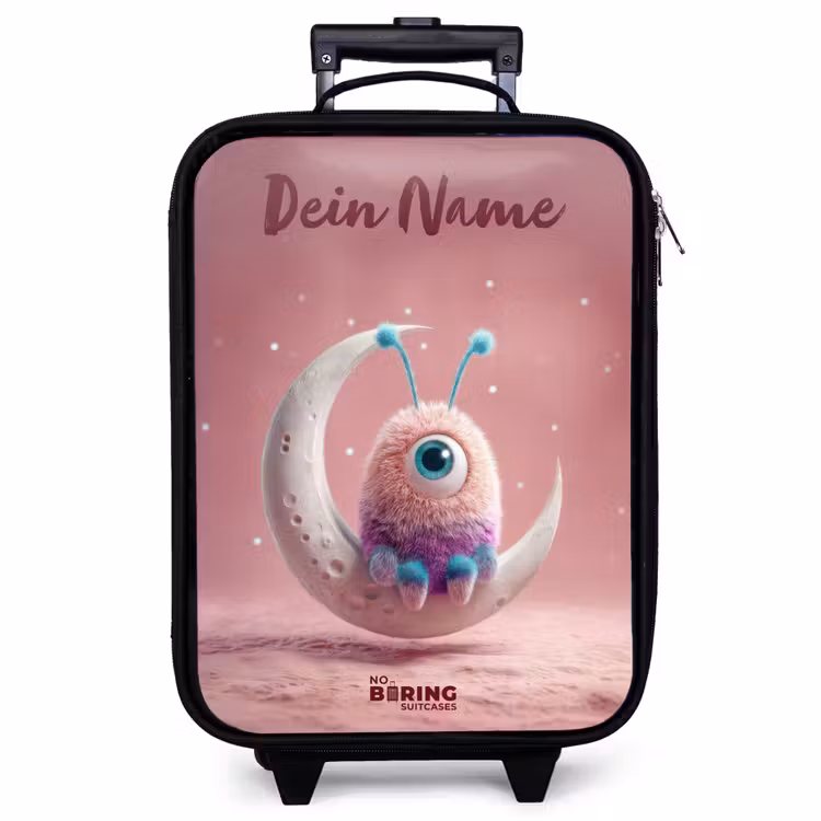 Kinderkoffer mit Name - Mondwippe mit Fluffy Weasel — 1
