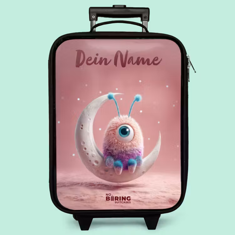 Kinderkoffer mit Name - Mondwippe mit Fluffy Weasel — 3