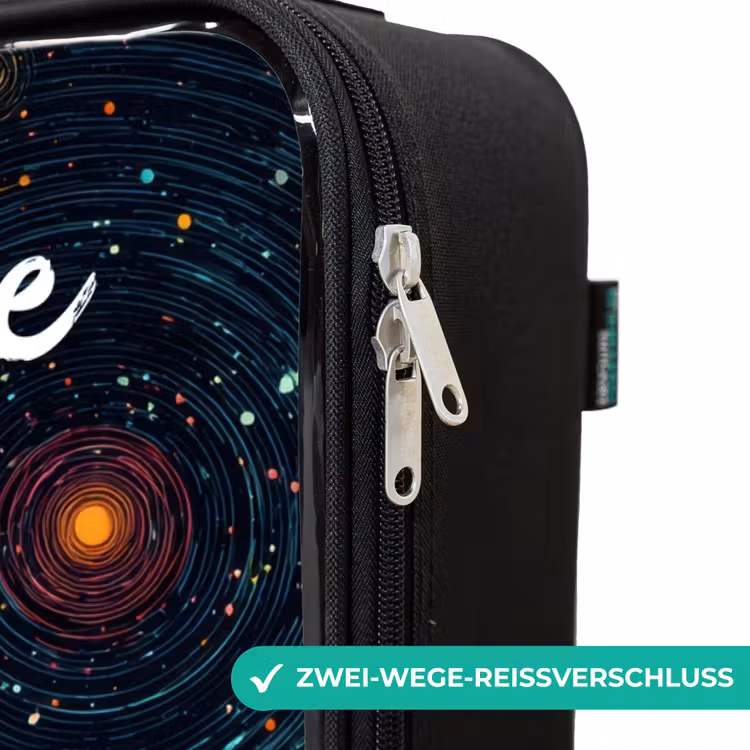 Kinderkoffer mit Name - Sterne - Planeten - Farbenfroh — 6