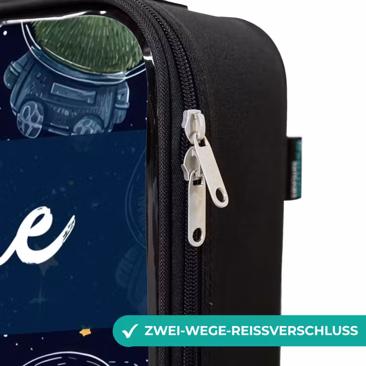 Kinderkoffer mit Name - Tiere - Astronaut - Planeten - Sterne — 6