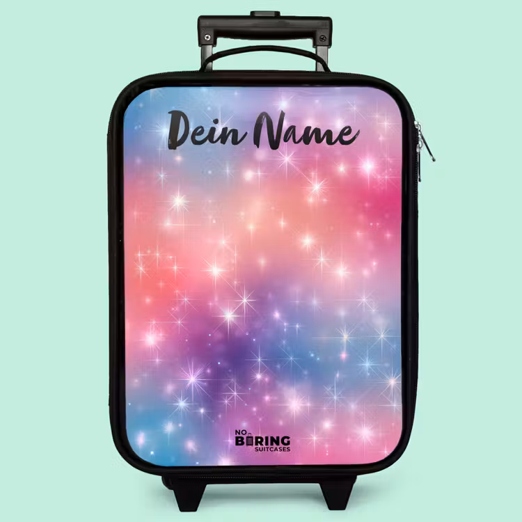 Kinderkoffer mit Name - Sterne - Abstrakt - Farben — 3