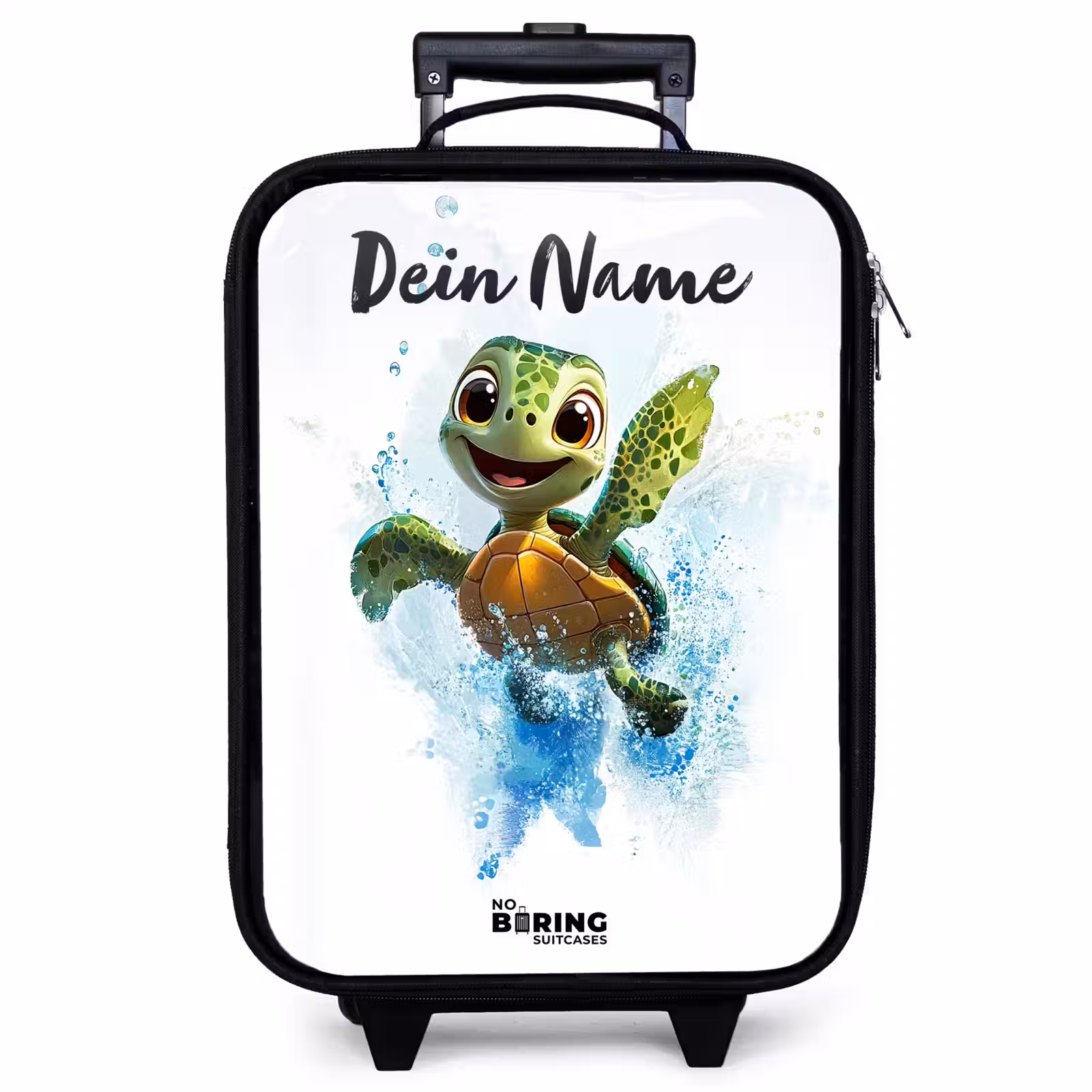 Kinderkoffer mit Name - Schildkröte - Wasser - Grün — 1