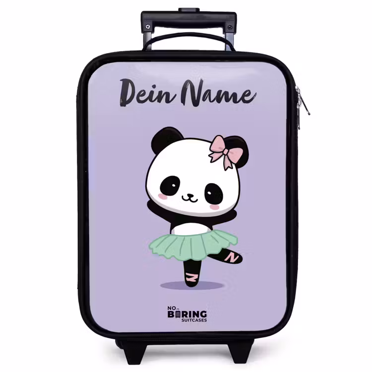 Kinderkoffer mit Name - Kawai - Ballett - Panda — 1